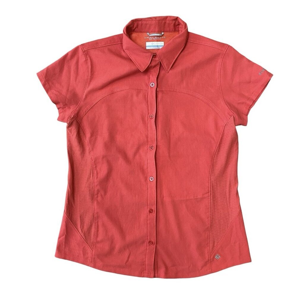 Columbia Silver Ridge Utility Shirt Womens Medium Outdoor UPF 40 Short Sleeve